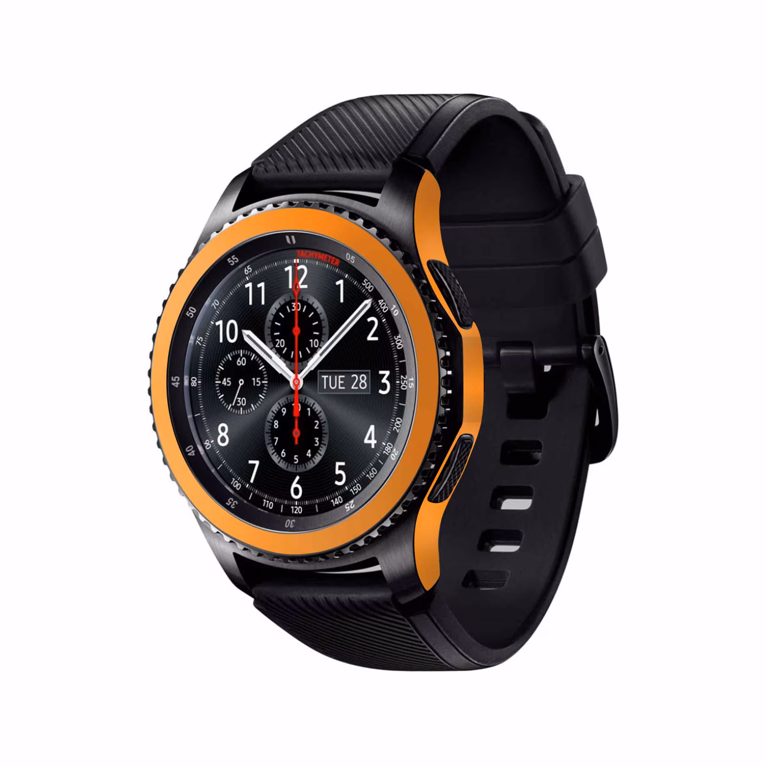 برچسب ماهوت طرح Matte-Orange مناسب برای ساعت هوشمند سامسونگ Galaxy Gear S3 Frontier