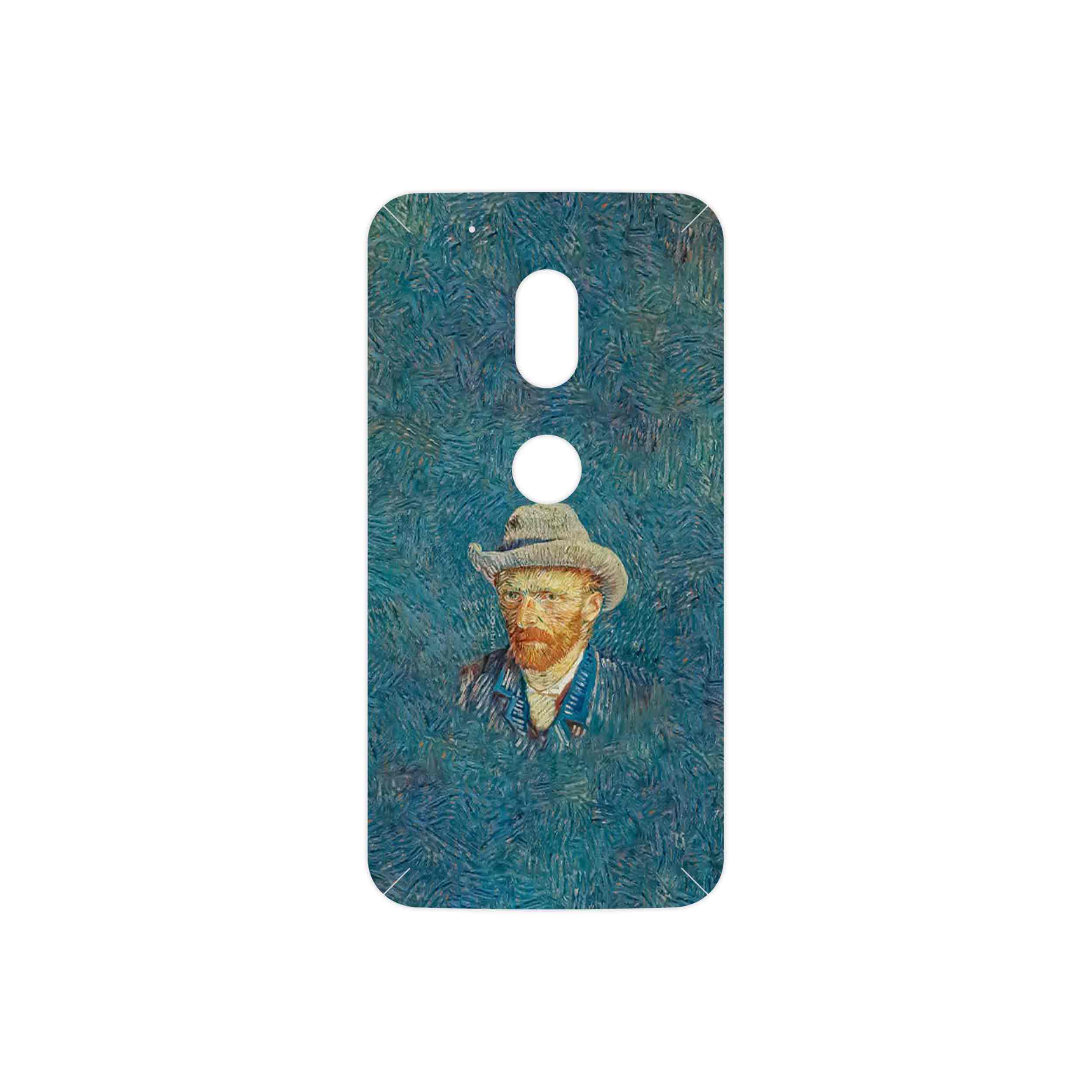 برچسب پوششی ماهوت مدل Self portrait with a gray felt hat مناسب برای گوشی موبایل موتورولا Moto G4 Play