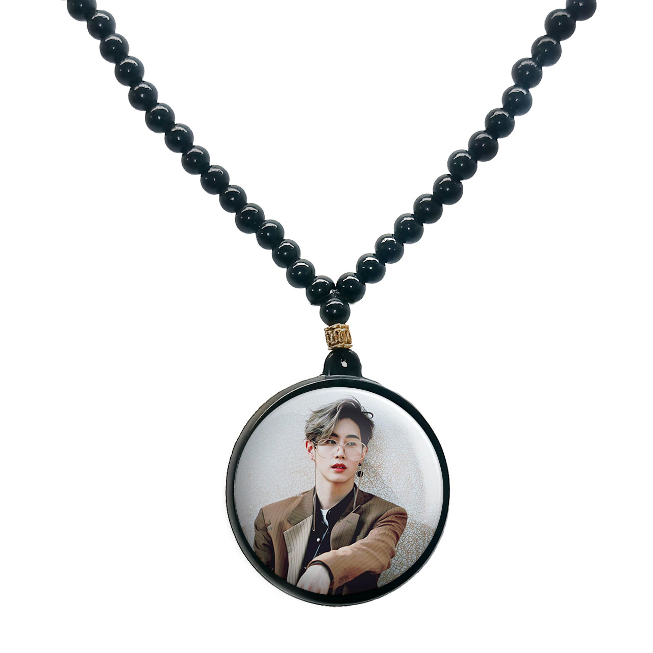 گردنبند پرمانه طرح GOT7 کد pmd.19211 مدل دو طرفه