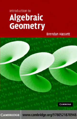 خرید و دانلود نسخه کامل کتاب Introduction to algebraic geometry