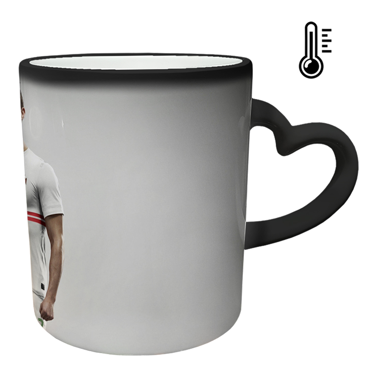 ماگ حرارتی مدل دسته قلبی طرح رونالدو کد 274