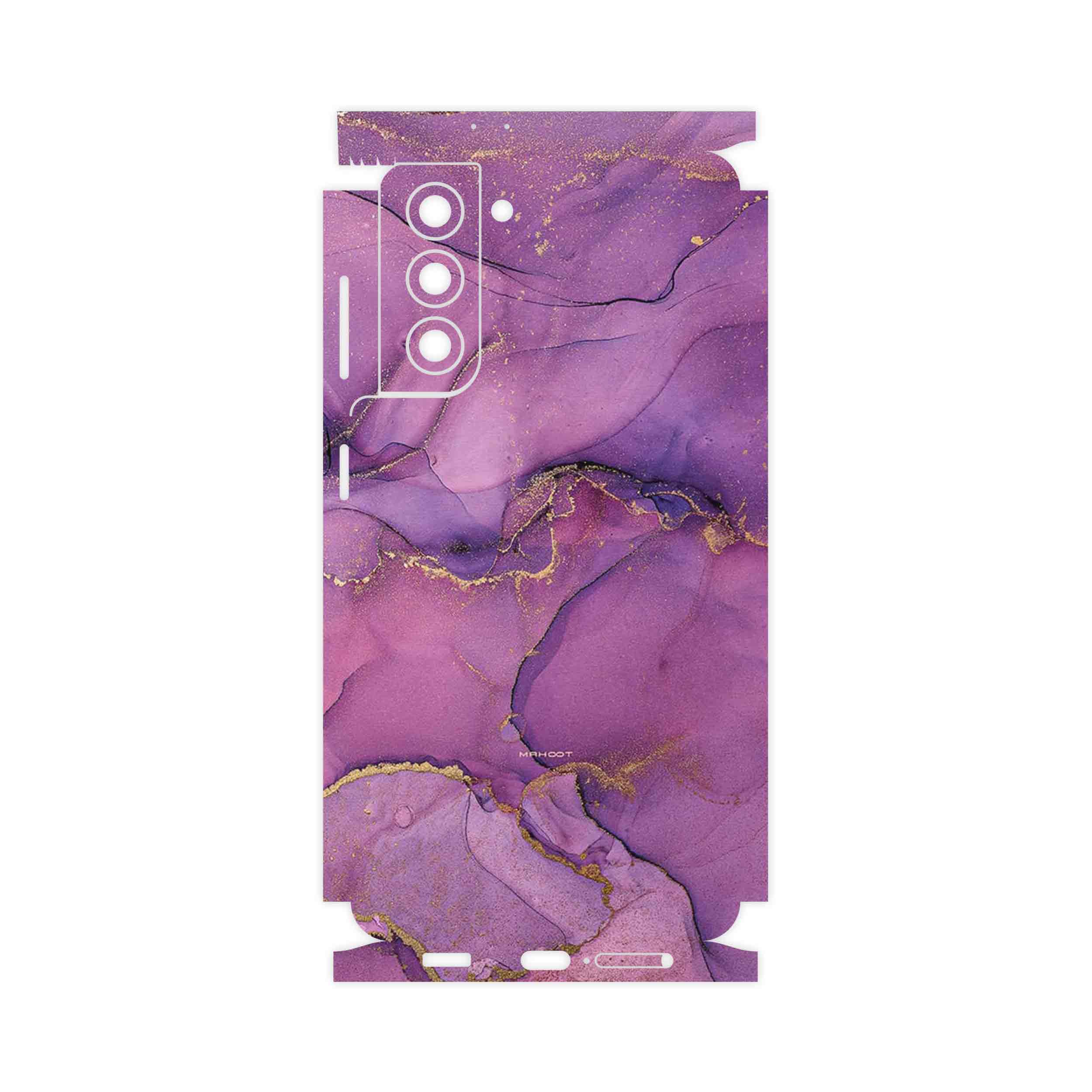 برچسب پوششی ماهوت مدل Purple Marble-FullSkin مناسب برای گوشی موبایل سامسونگ Galaxy S21 5G