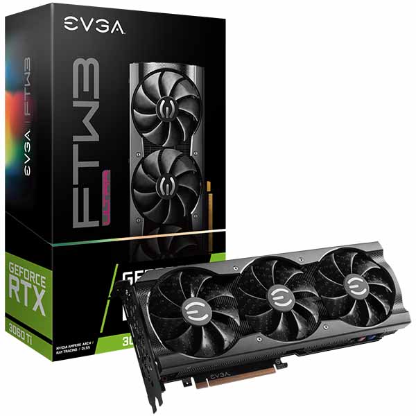 خرید کارت گرافیک ای وی جی ای Graphics EVGA GeForce RTX 3060 Ti FTW3 ULTRA GAMING 8GB با بهترین قیمت
