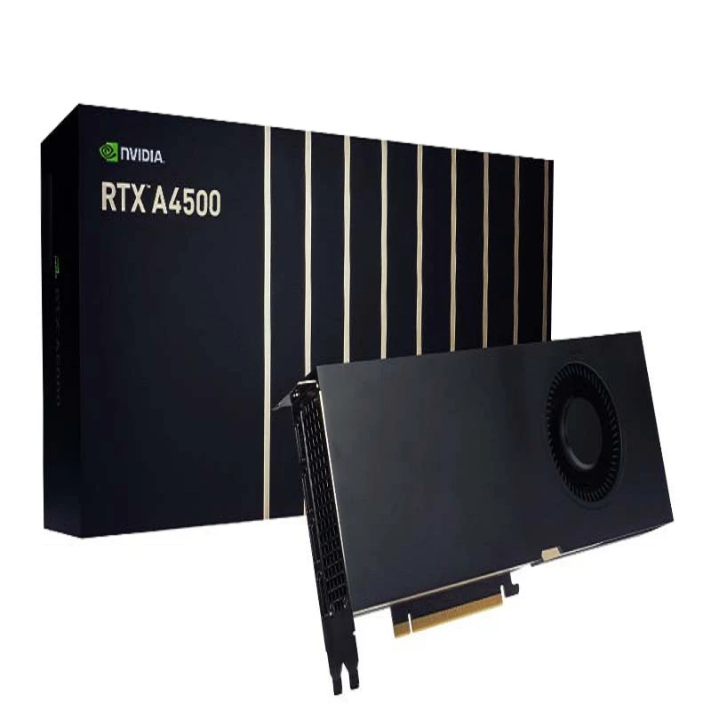کارت گرافیک سرور انویدیا مدل NVIDIA QUADRO RTX A4500 20GB GDDR6 ظرفیت 20 گیگابایت