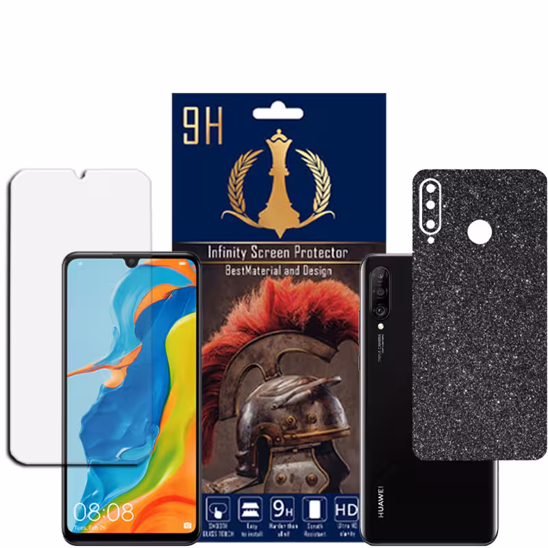 برچسب پوششی اینفینیتی مدل PRO MAX مناسب برای گوشی موبایل هوآوی NOVA 4E P30 LITE به همراه محافظ صفحه نمایش