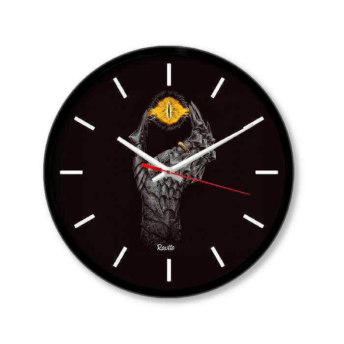 ساعت رومیزی راویتا مدل  ارباب حلقه ها  3325 در رنگ های مشکی و سفید