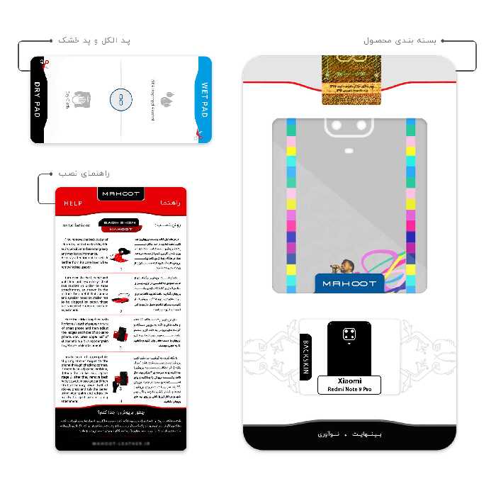 برچسب پوششی ماهوت مدل Collage of Heartbreak مناسب برای گوشی موبایل شیائومی Redmi Note 9 Pro