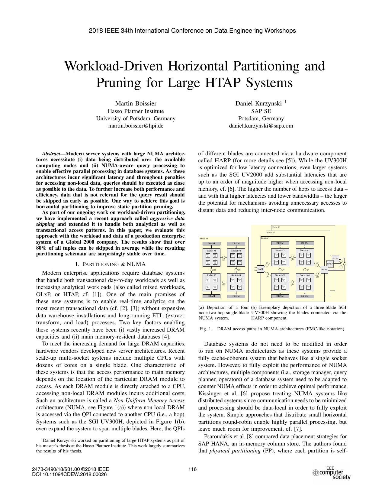 خرید و دانلود نسخه کامل کتاب Workload-Driven Horizontal Partitioning and Pruning for Large HTAP Systems [article]