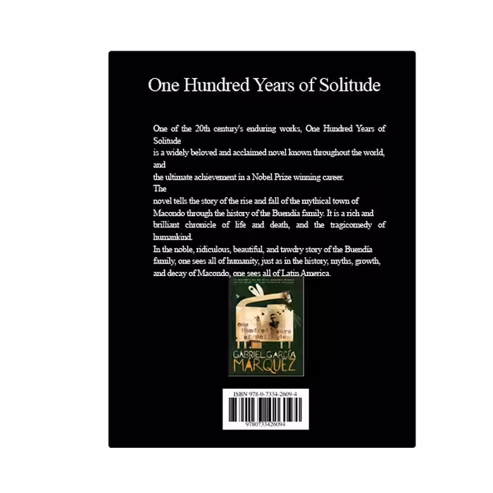 کتاب One Hundred Years of Solitude اثر Gabriel Garcia Marquez انتشارات نبض دانش