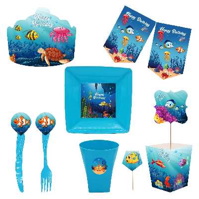  مجموعه 72 عددی تم تولد طرح اقیانوس