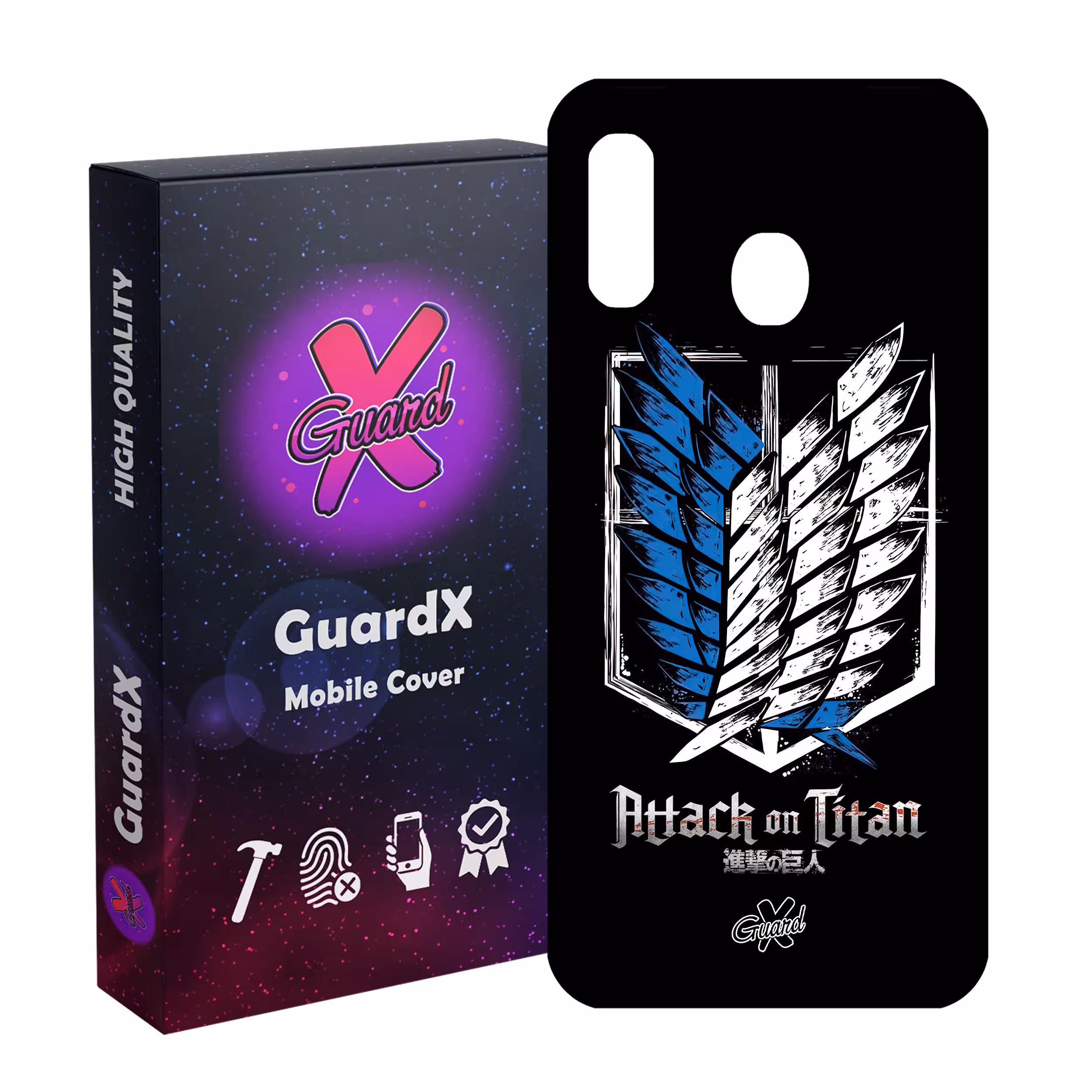 کاور گارد ایکس طرح Attack on Titan Anime مدل Glass10448 مناسب برای گوشی موبایل سامسونگ Galaxy A30/A20/M10S