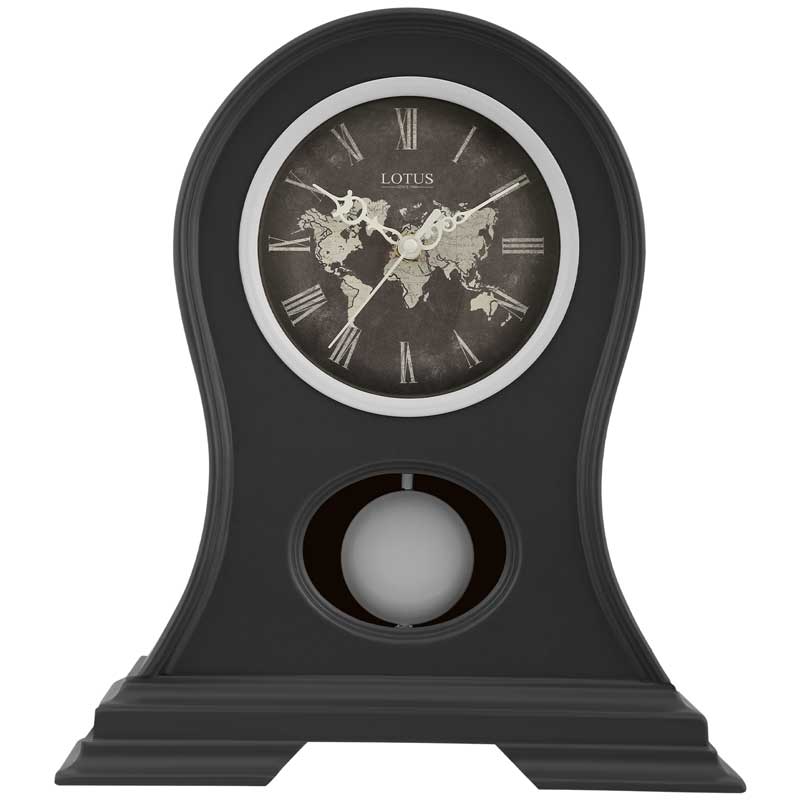 ساعت روميزی چوبی لوتوس کد محصول: T-5510-DEMIGRAY& NESCAFE&BR& NOBLE GRAY