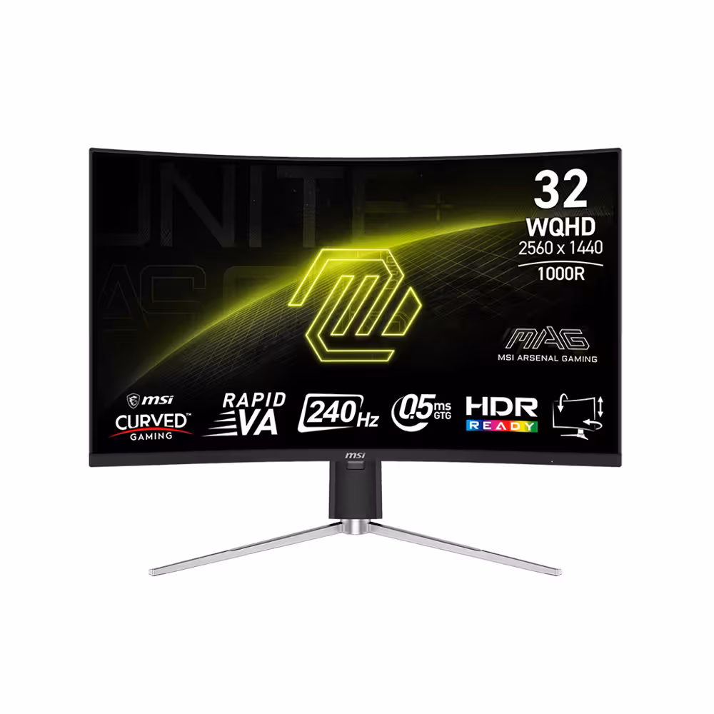 مانیتور منحنی گیمینگ 31.5 اینچ ام اس آی مدل MAG 325CQRXF E2