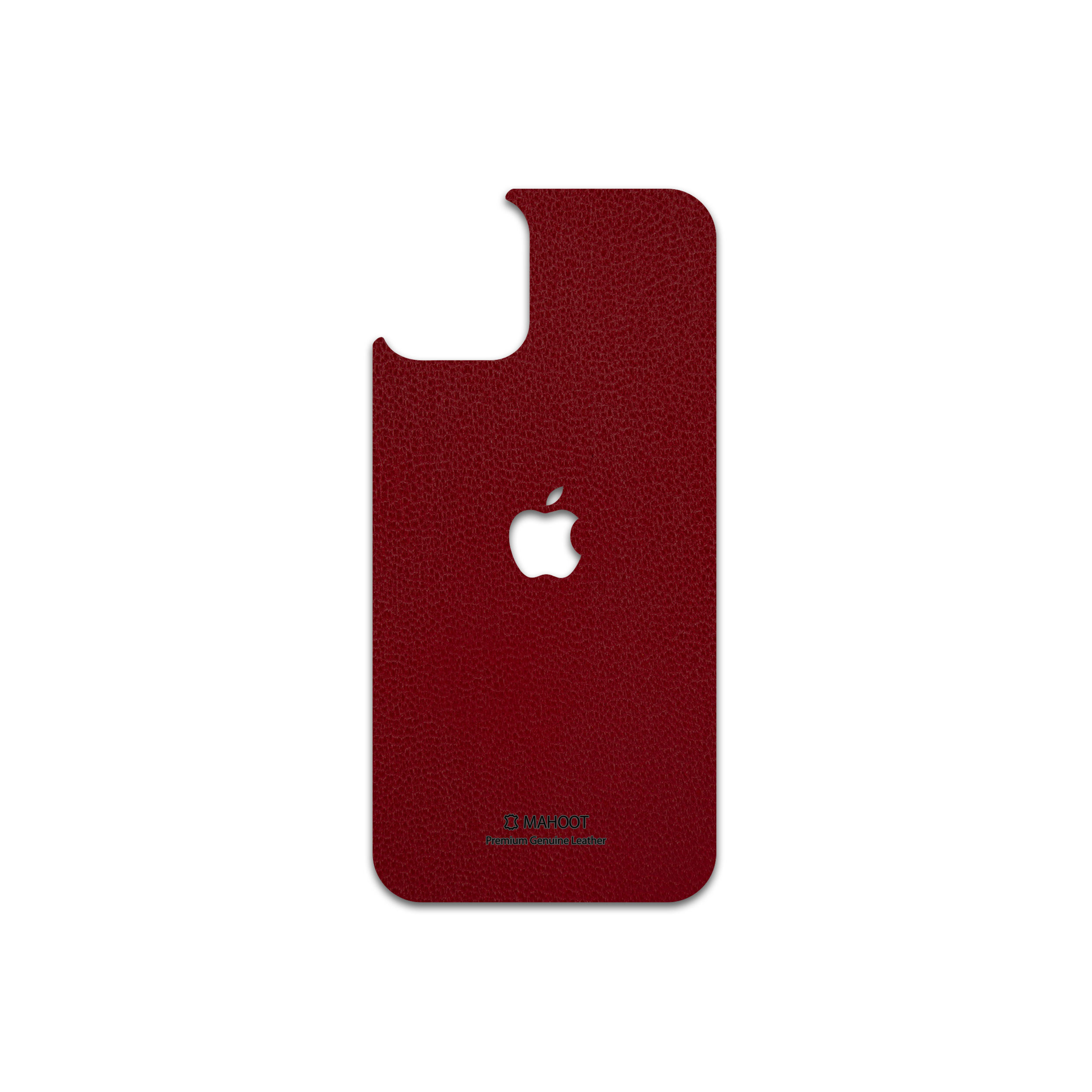 برچسب پوششی ماهوت مدل Red-Leather مناسب برای گوشی موبایل اپل iPhone 12 mini