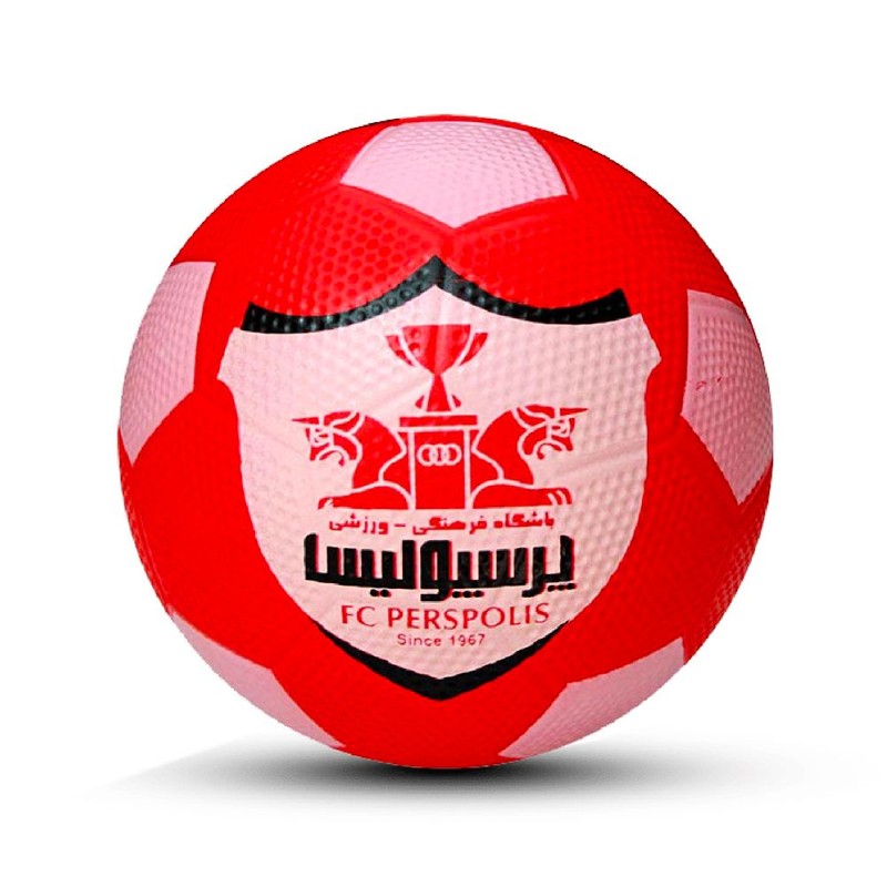 توپ فوتبال طرح پرسپولیس رنگ قرمز سایز 4 کیفیت خوب با قیمت مناسب