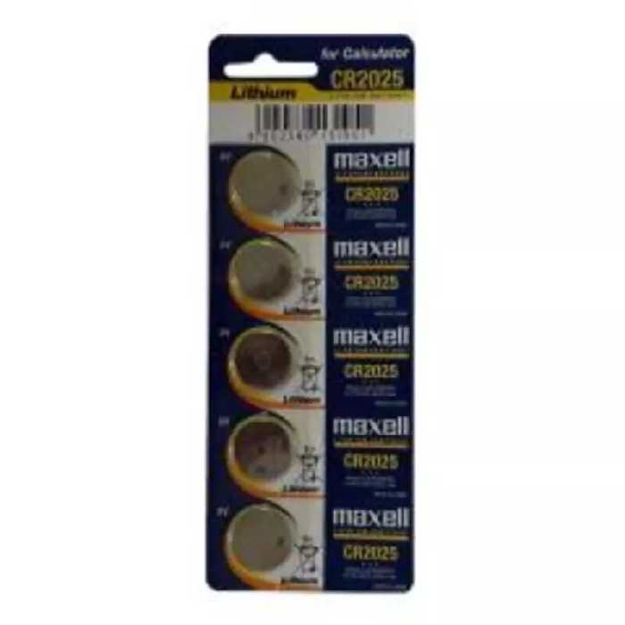 باتری سکه ای مکسل مدل CR2025 بسته 5 عددی