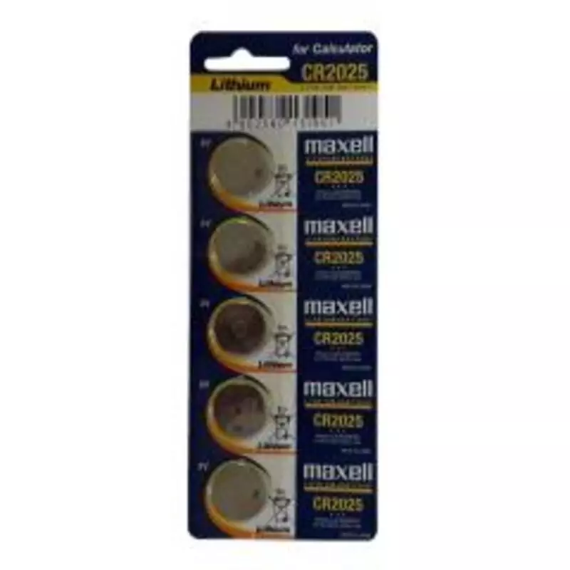 باتری سکه ای مکسل مدل CR2025 بسته 5 عددی