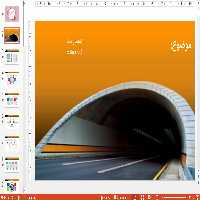 دریافت تم پاورپوینت زیبا تونل