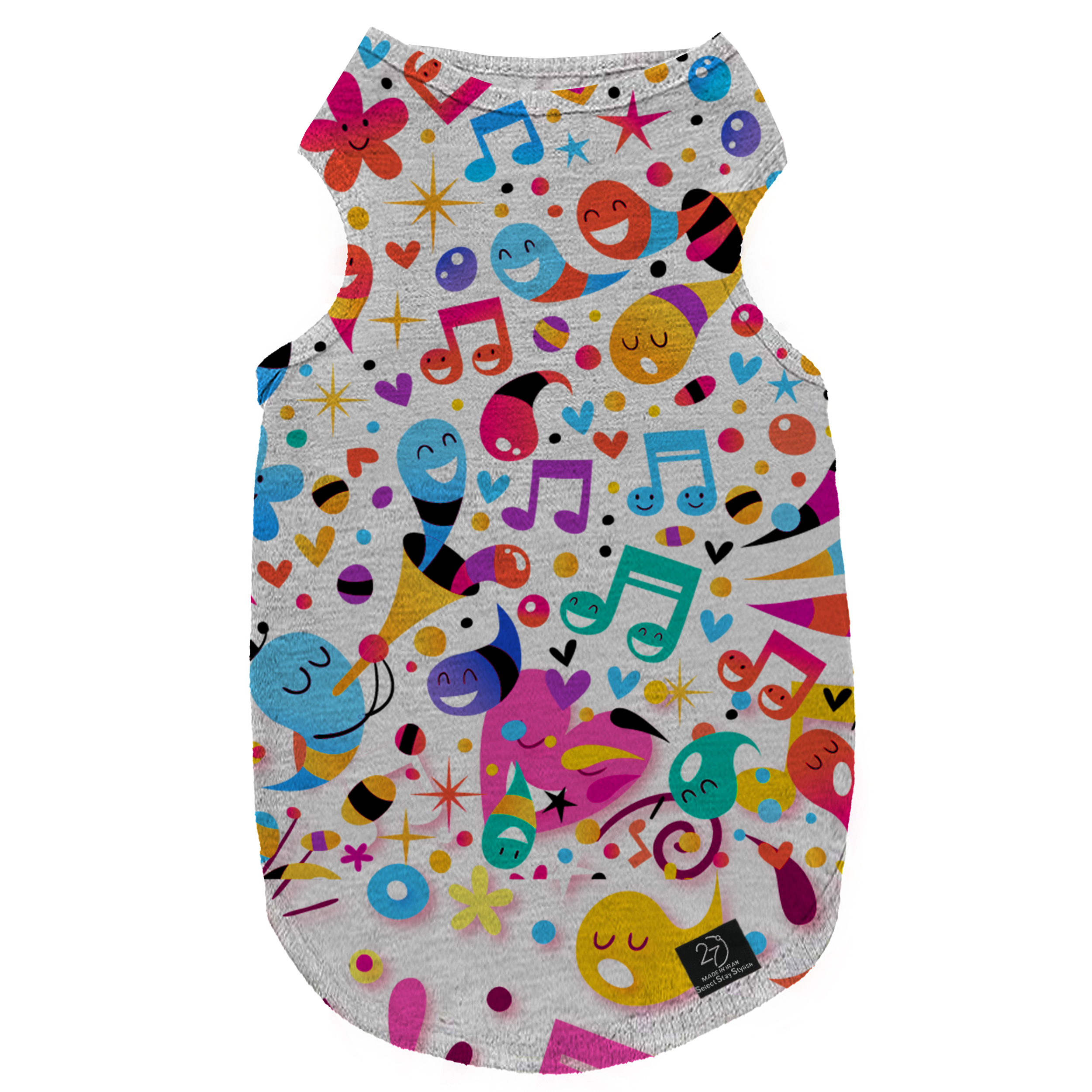 لباس سگ و گربه 27 طرح Nature and Music کد MH700 سایز L