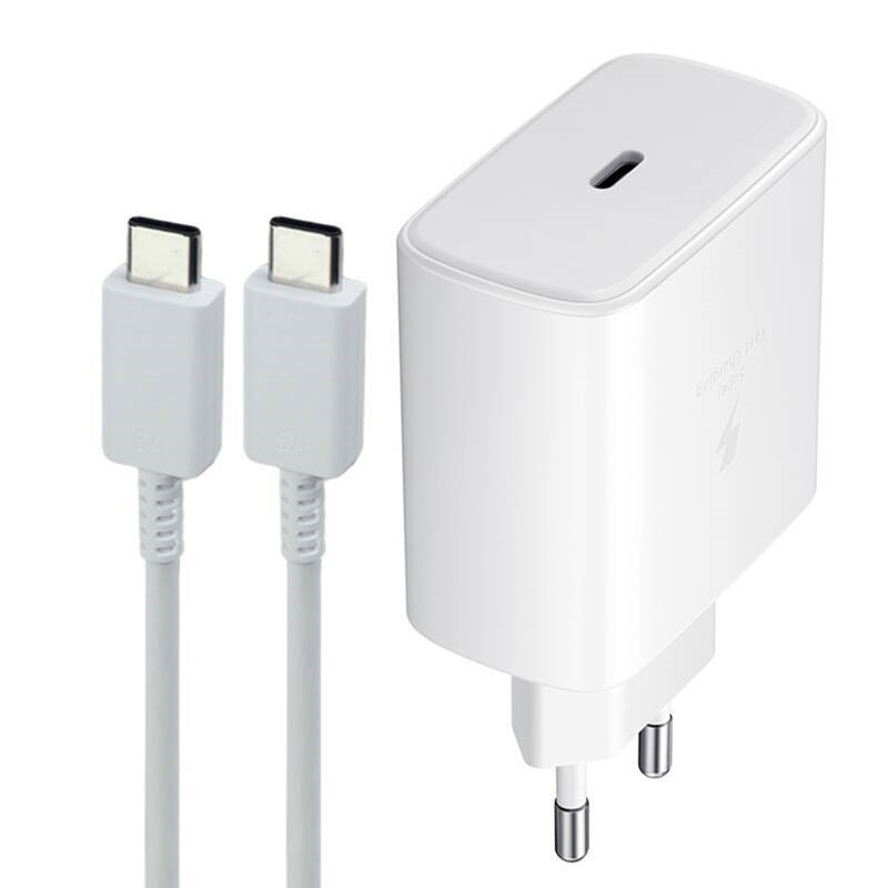 شارژر دیواری فست شارژ Samsung Note 20 EP-TA845 3A PD 45W Type-C   کابل تبدیل تایپ سی
