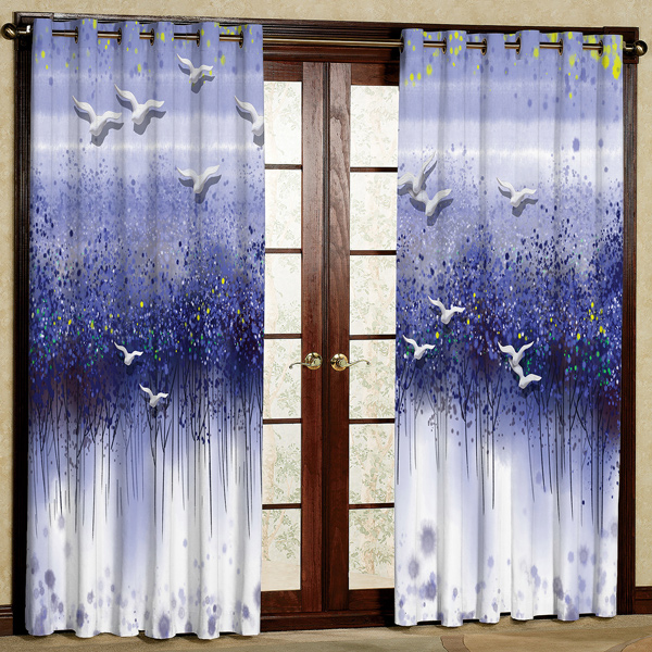 پرده مدل مخمل پانچی 6957 سایز 280x140 سانتی متر