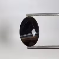 سنگ عقیق سلیمانی سیاه اصلی 250366