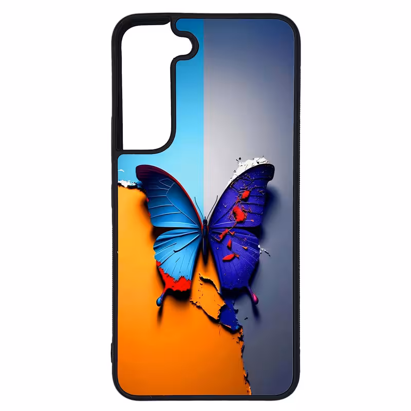 کاور طرح پروانه کد G-145 مناسب برای گوشی موبایل سامسونگ Galaxy S22 | دیجی قاب دونی