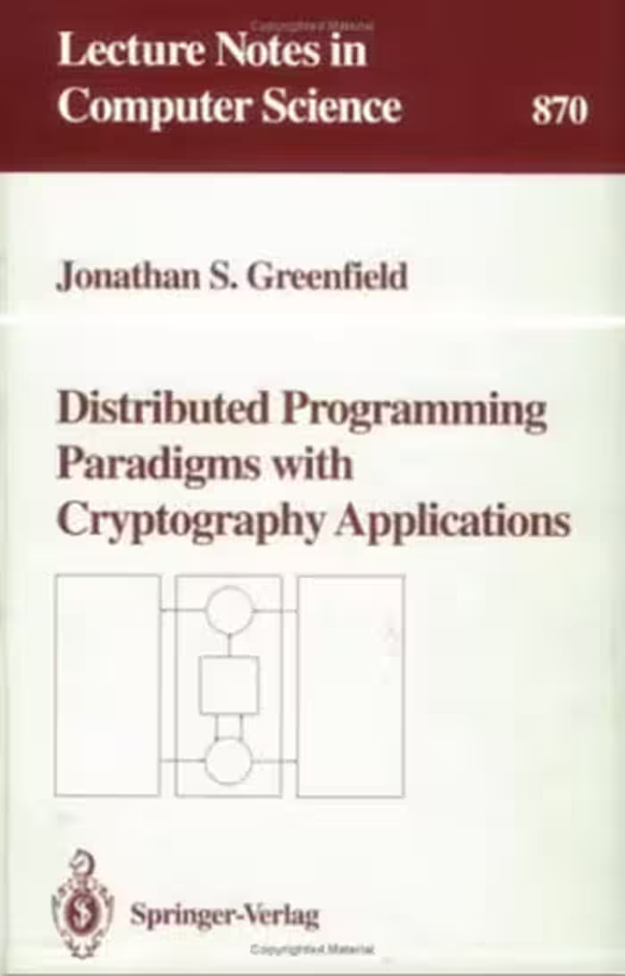 خرید و دانلود نسخه کامل کتاب Distributed Programming Paradigms with Cryptography Applications