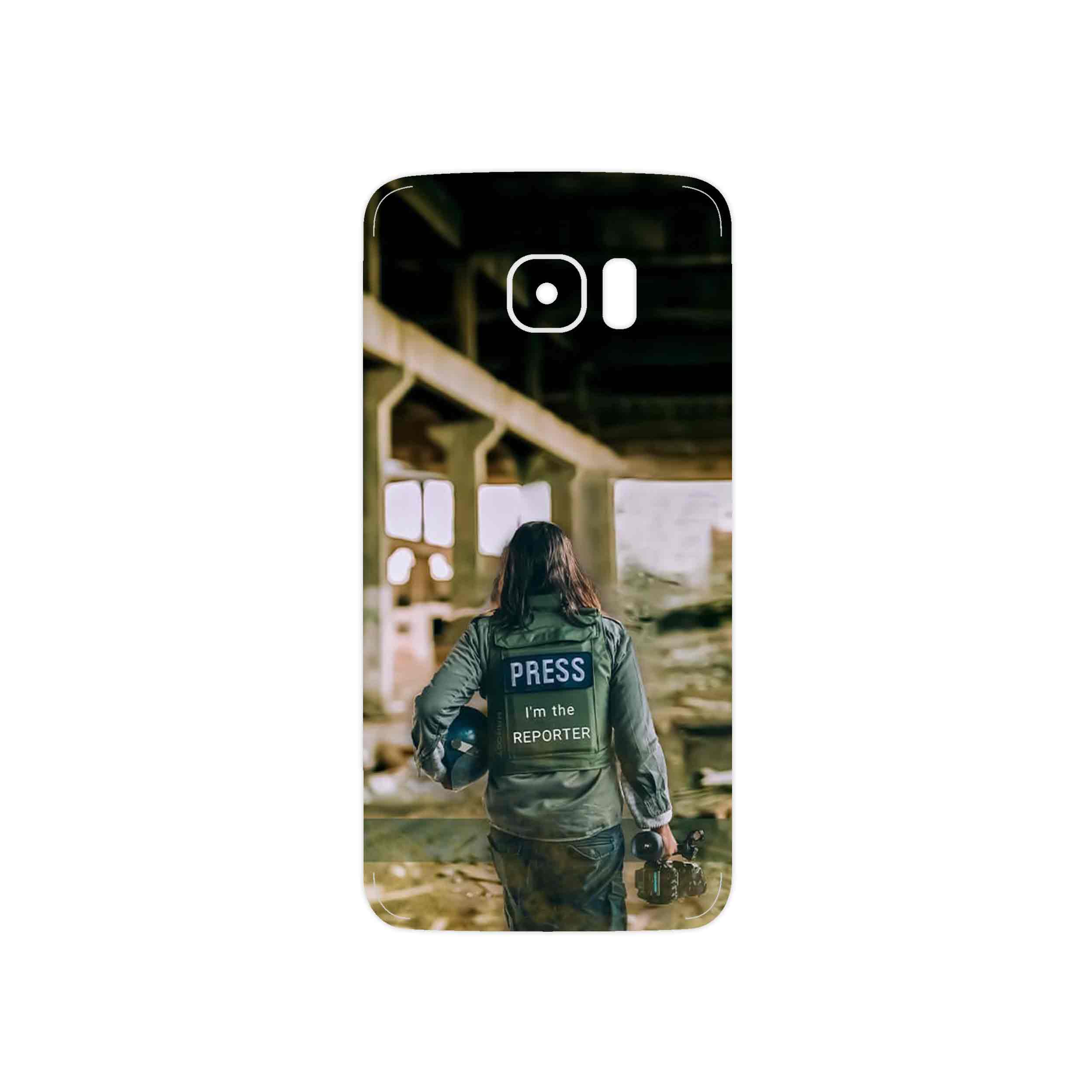 برچسب پوششی ماهوت مدل Reporter مناسب برای گوشی موبایل سامسونگ Galaxy S7 Edge