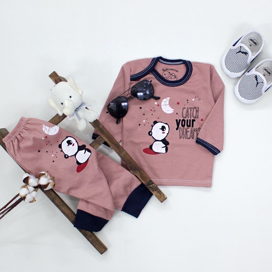 بلوز شلوار پاندا و ماه نوزادی نی نی