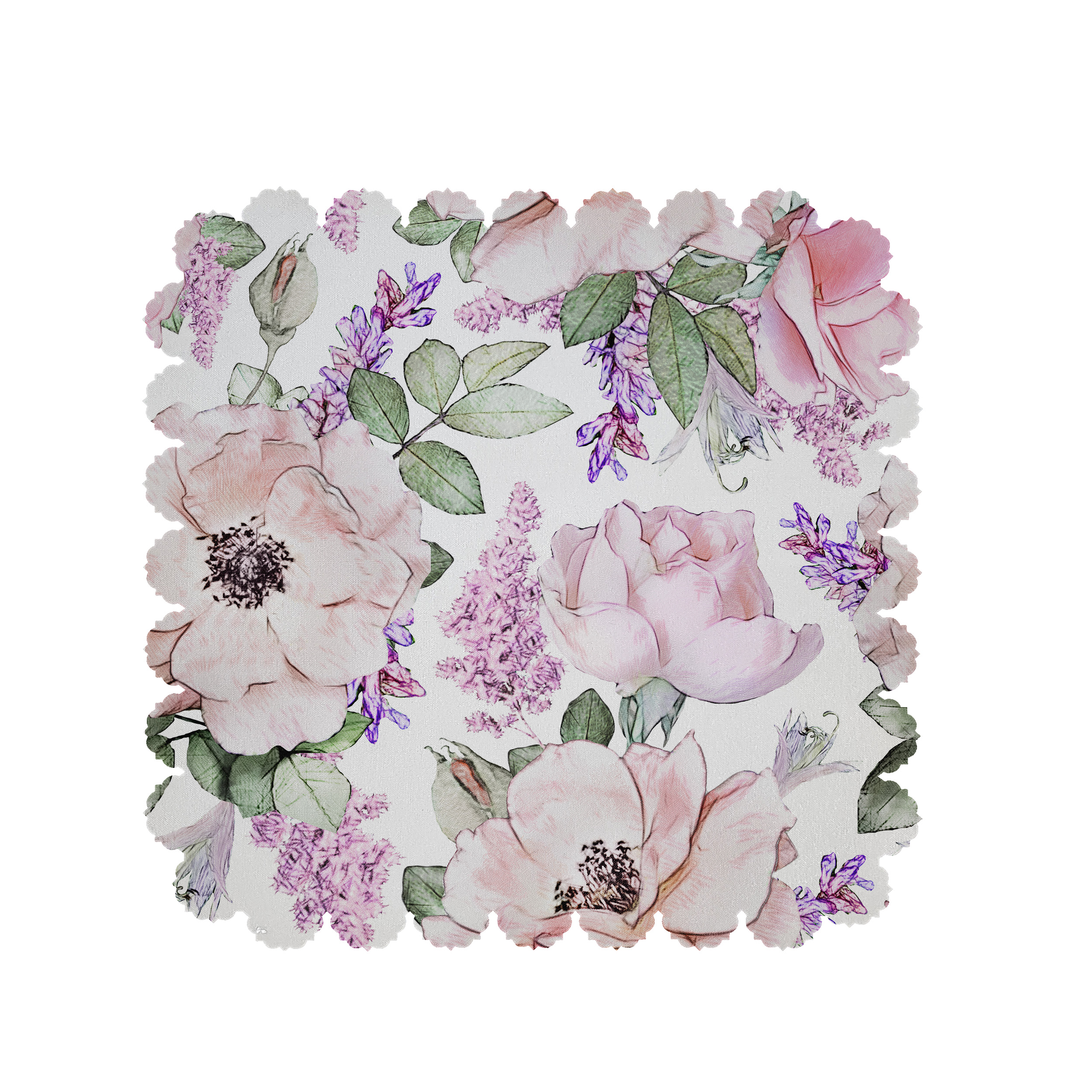 رومیزی طرح گل کد 6024B