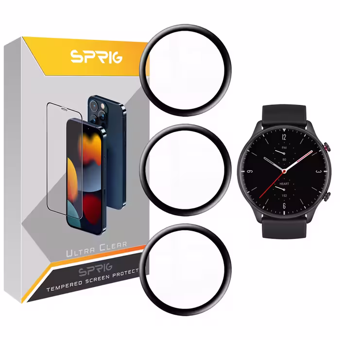 محافظ صفحه نمایش نانو اسپریگ مدل SPG مناسب برای ساعت هوشمند امیزفیت GTR 2E بسته سه عددی