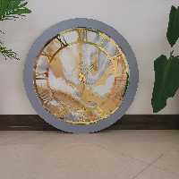 ساعت دیواری رزینی قطر 60 با لوگو  مد نظرتون زده میشه یا بدون لوگو