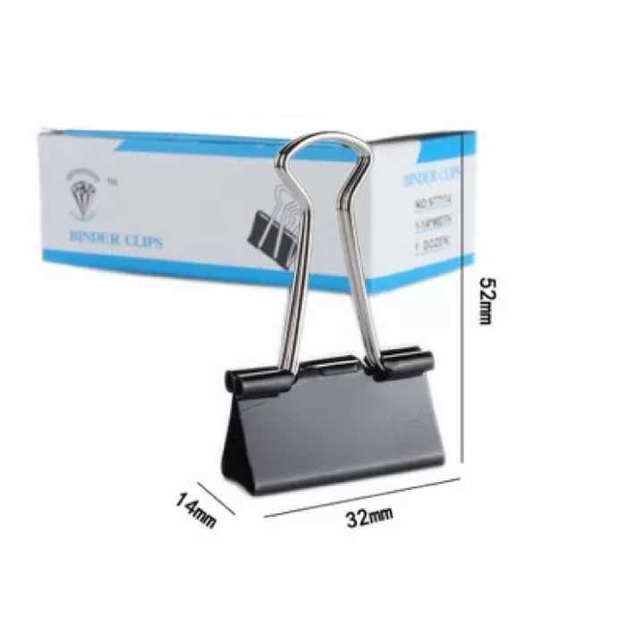 گیره کاغذ دیاموند مدل 32 مجموعه 12 عددی