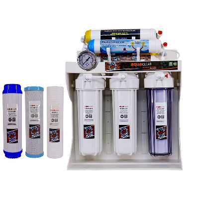 دستگاه تصفیه کننده آب آکوآ کلیر مدل  RO-AcG8400  به همراه فیلتر تصفیه آب بسته 3 عددی