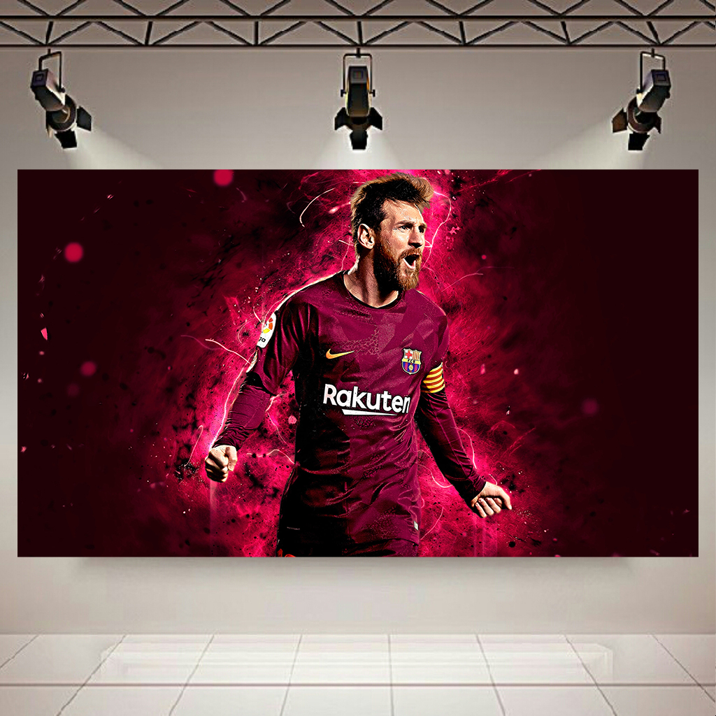 تابلو بوم طرح فوتبال مدل لیونل مسی کد AR7780