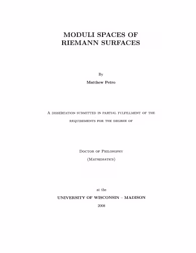 خرید و دانلود نسخه کامل کتاب Moduli spaces of Riemann surfaces