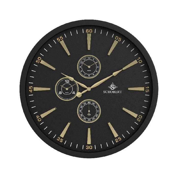ساعت دیواری شوبرت کد 5310BN عدد طلایی