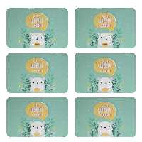 زیربشقابی طرح خرس کد 8068 بسته 6 عددی