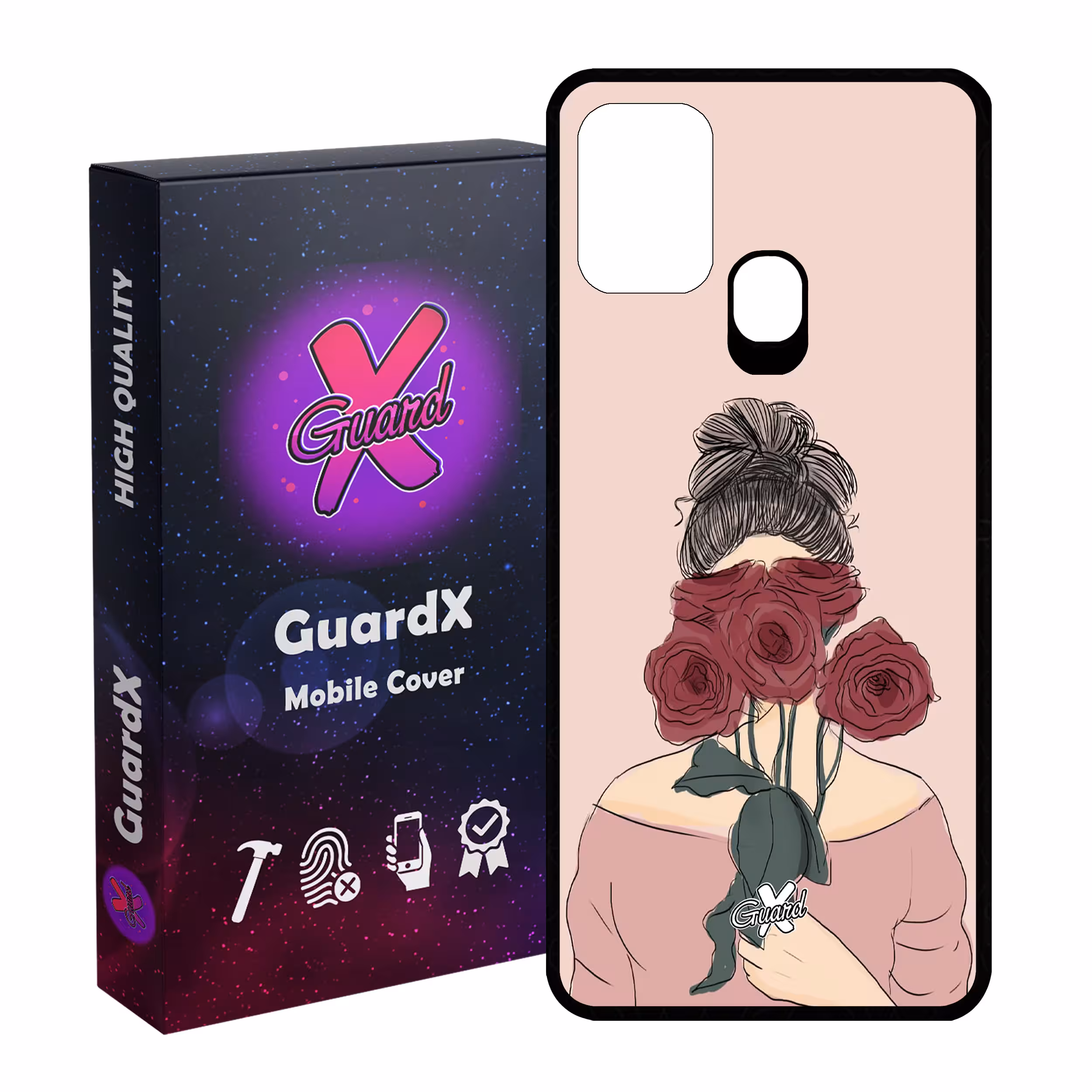 کاور گارد ایکس طرح دختر مدل Glass10284 مناسب برای گوشی موبایل سامسونگ Galaxy M31 / M31 Prime / F41