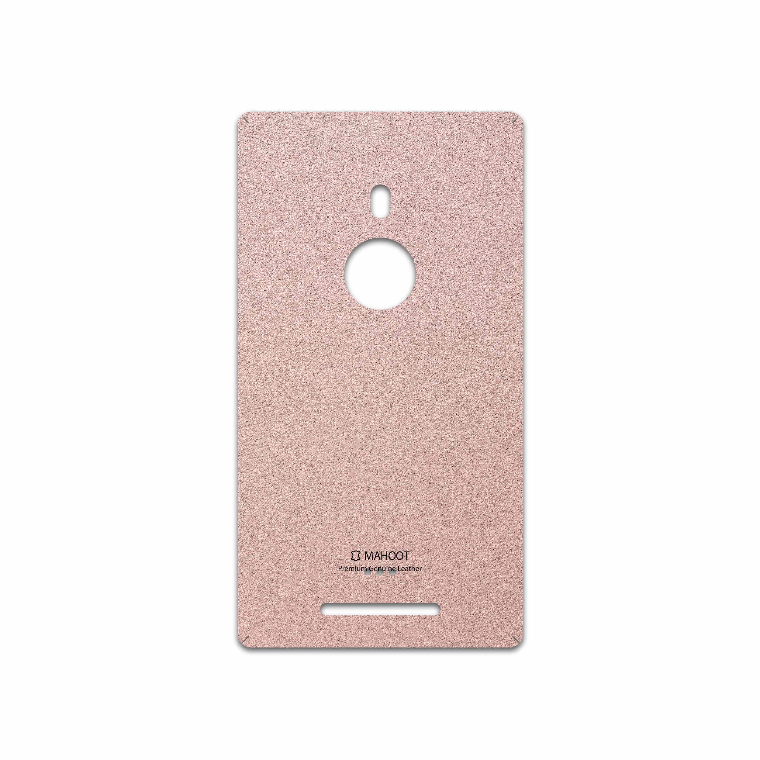 برچسب پوششی ماهوت مدل Rose Gold Leather مناسب برای گوشی موبایل نوکیا Lumia 925