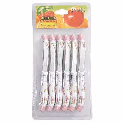 چاقو میوه خوری رمانتیک هوم کد A1 بسته 12 عددی