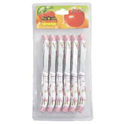 چاقو میوه خوری رمانتیک هوم کد A1 بسته 12 عددی