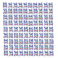 دستمال کاغذی جیبی 10 برگ شکوه مدل MK90 مجموعه 90 عددی