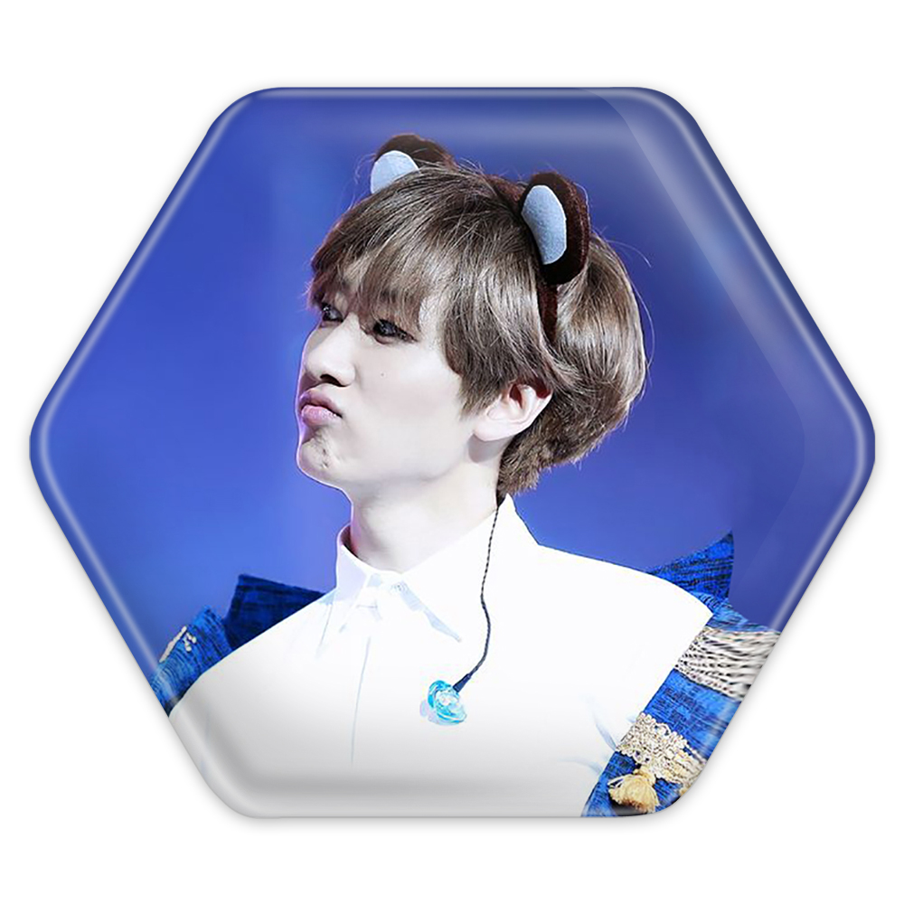 پیکسل خندالو طرح اینهیوک گروه سوپر جونیور مدل شش ضلعی کد 12174