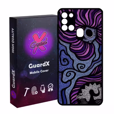کاور گارد ایکس طرح رنگی مدل Glass10428 مناسب برای گوشی موبایل سامسونگ Galaxy A21s