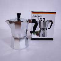 قهوه جوش آلومینیومی 3 کاپ یونیک لایف