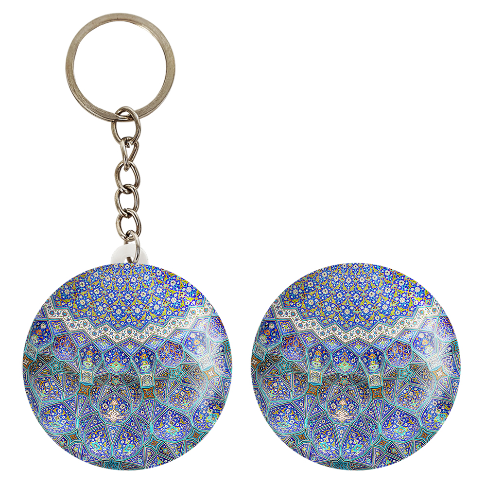 پیکسل خندالو مدل کاشی کد 2173 به همراه جاکلیدی