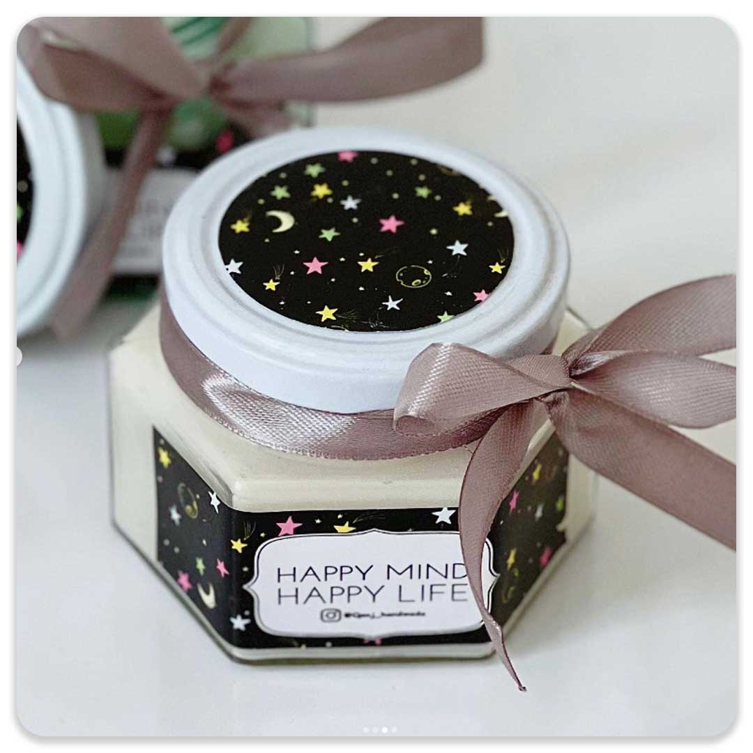 شمع فانتزی ستاره مشکی