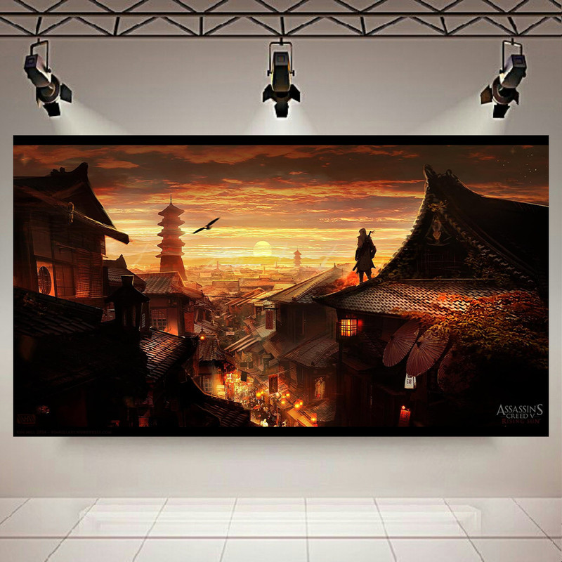 تابلو شاسی مدل غروب آفتاب کد AR7710 | دنیای قاب